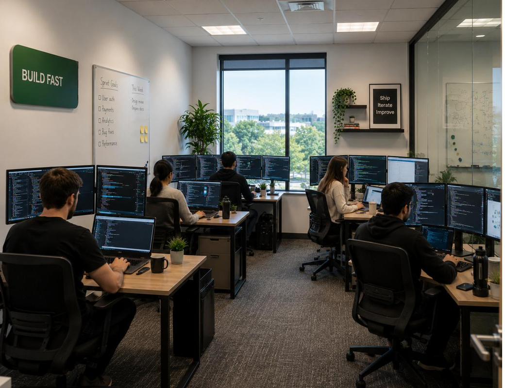 Il team APDSoftware al lavoro nel nostro ufficio
